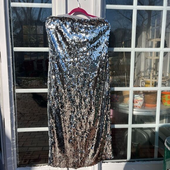 RHODE Lisa Sequin Midi Dress NWT - Picture 8 of 11
